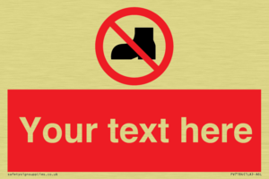 Custom No outdoor footwear